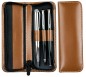 Preview: RV-Schreibgeräteetui TRIO - CAMBRIDGE Top Grain Leder - hellbraun